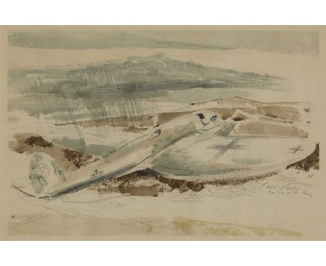 Paul Nash (1889-1946)'The Raider of the Moors'lithograph printed in colours, 1940, signed and inscribed in the plateimage 38.
