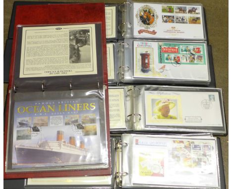 Five albums of Royal Mail First Day Covers (77)