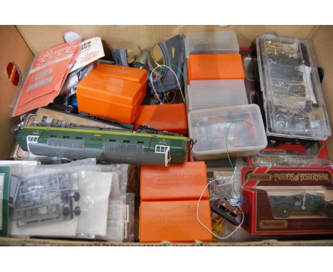 A large quantity of various 00 gauge spares and accessories to include a Lima Meld diesel locomotive, sold with a quantity of