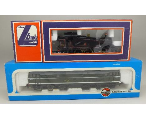 A Lima Tank Engine 5574 and an Airfix Railway System AIA-AIA Class 31 Diesel Locomotive in B.R. Green livery, boxed