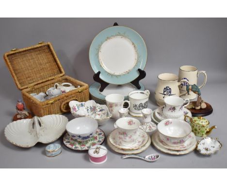 A Collection of Various Ceramics to Comprise Royal Albert Victorian Rose Teacup and Saucer, Miniature William Morris Museum T