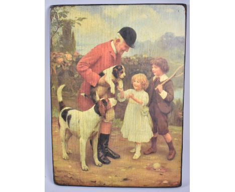 A Mounted Sporting Print, The Puppy by A Elsley, 29x40cm 