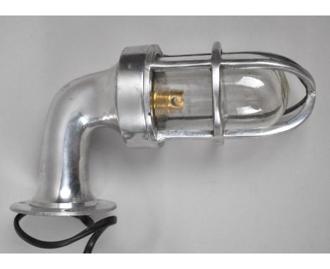 A Modern Aluminium Bulkhead Mounting Light, 20cm high 