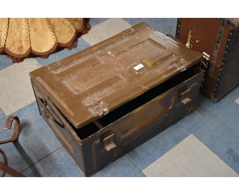 A Vintage Metal Ammunition Box, 59cm long 
