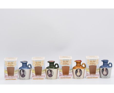 Glen Fiona, a collection of twenty four Scotch whisky decanter miniatures, including full series of Historical Scottish Chara