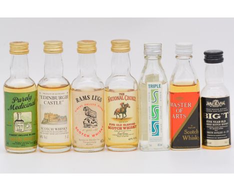 Collection of forty nine assorted blended Scotch whisky miniatures, fifty bottles, late-1980s to mid 1990s bottlings, includi