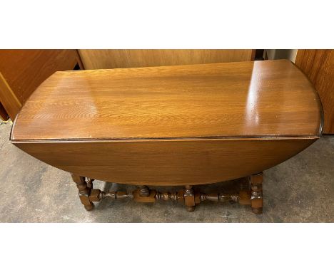 ERCOL DROP FLAP SMALL DOUBLE GATE LEG ACTION COFFEE TABLE 