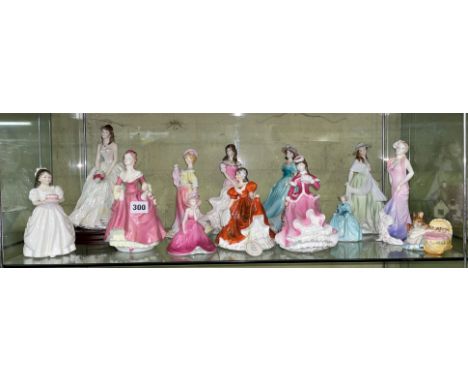 ROYAL WORCESTER, ROYAL DOULTON  AND COALPORT FIGURE GROUPS 