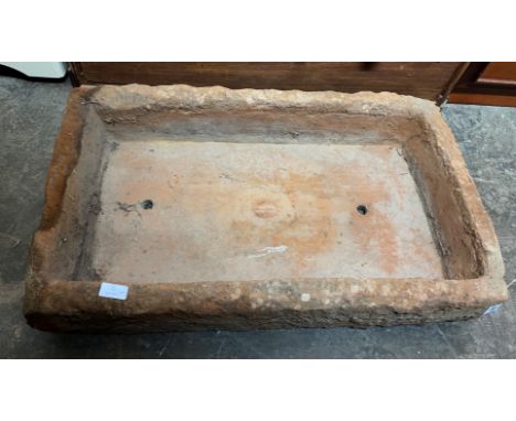 FIBREGLASS STONE EFFECT TROUGH PLANTER 