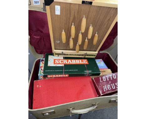 SUITCASE OF VINTAGE GAMES
