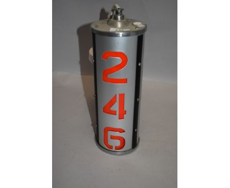 An industrial lamp having illuminated numerals
