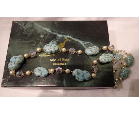 Isle Of Bute collectors boxed necklace. P&amp;P Group 1 (£14+VAT for the first lot and £1+VAT for subsequent lots) 