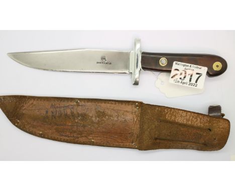Early 20th century Bowie knife by HH Taylor. P&amp;P Group 1 (£14+VAT for the first lot and £1+VAT for subsequent lots) 