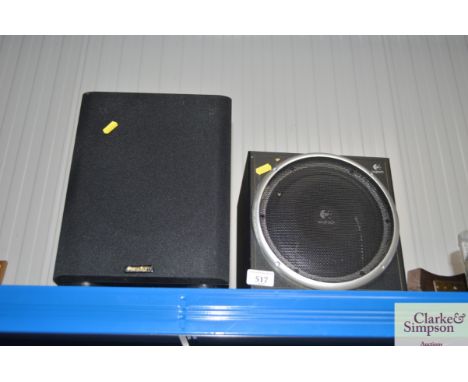 A Logitech &amp; Paradigm speaker