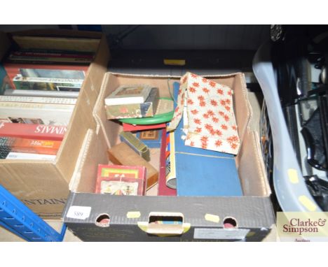 A box of miscellaneous vintage games etc.