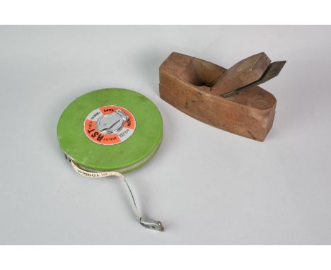 A Vintage Fiberglass 30' Tape Measure and a Block Plane