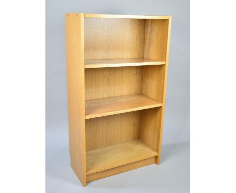 A Modern Two Shelf Open bookcase, 60cms Wide