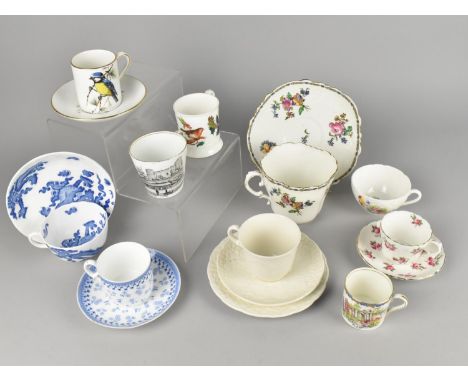 A Collection of Various Ceramics to Comprise Hammersley Blue Tit Coffee Can and Saucer, Wedgwood Moulded Tea Trio, Large Ayns