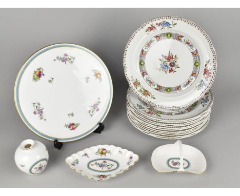 Twelve Copeland Spode "Spode's Nigel" Dinner Plates together with Four Pieces of Spode Trapnell