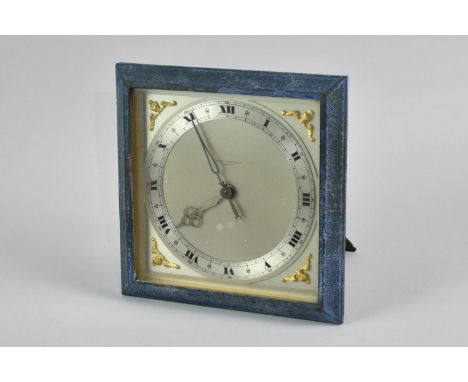 A Vintage Easel Back Mantel Clock as Retailed by H Pidduck and Sons Ltd, Hanley, with Gilt Spandrels, Silvered Chapter Ring a