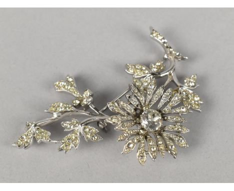 A Large Vintage Brooch, Unsigned but Similar to Examples by Michel Maer for Christian Dior, 81mm Long and 60mm Wide