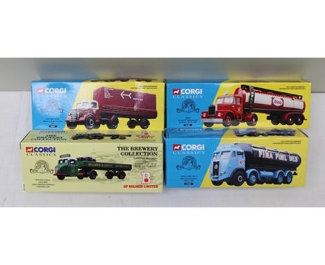 CORGI CLASSICS DIE-CAST VEHICLES 40TH ANNIVERSARY 1956 - 1996 including 27201 Fina Fuels Oils Atkinson eliptical tanker set, 