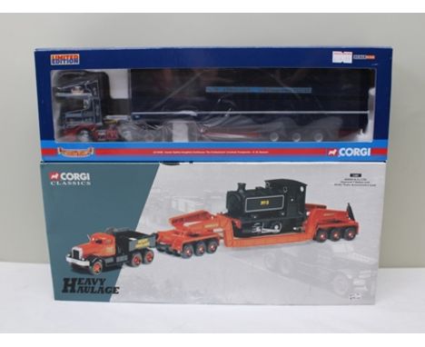 CORGI CLASSICS DIE-CAST COMMERCIAL MODELS including 31001 Annis & Co Ltd Diamond T Ballust with girder trailer and locomotive