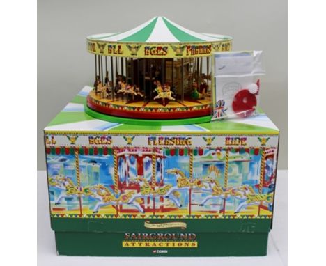 CORGI FAIRGROUND ATTRACTIONS DIE-CAST AND PLASTIC MODEL SOUTHDOWN GALLOPERS CC20401 together with Garretts Showmans tractor C