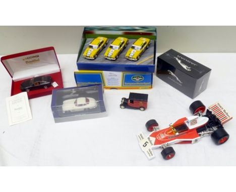 CORGI DIE-CAST Texaco-Marlboro McLaren M23 F1 Racing Car vehicle no.161 in ovb, together with EUROPEAN MOTOR SPORT DIE-CAST S