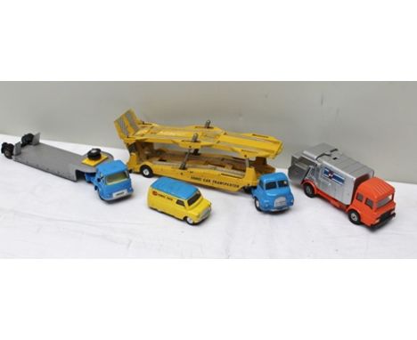 CORGI MAJOR TOYS DIE-CAST CARRIMORE CAR TRANSPORTER with Bedford truck, a Carrimore Machinery Carrier with Bedford Tractor un