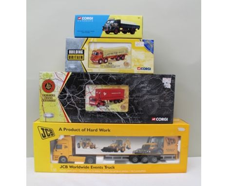 CORGI DIE-CAST LIMITED EDITION COMMERCIAL VEHICLES including BRS series 22201, AEC Mercury tilt trailer and load together wit