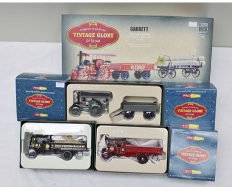CORGI VINTAGE GLORY OF STEAM LIMITED EDITION DIE-CAST VEHICLES including 80305 four CD road tractor trailers and log load - W