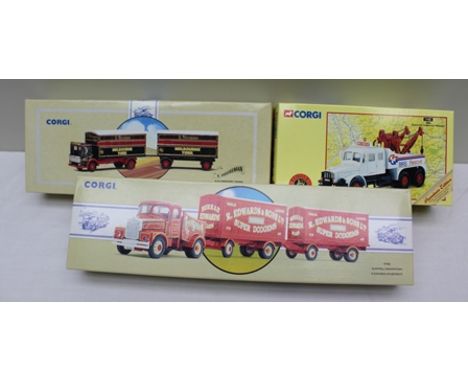 CORGI CLASSIC COMMERCIAL DIE-CAST VEHICLES, SOME LIMITED EDITION including 97901 BRS Scammell contractor wrecker, 97920 Highw