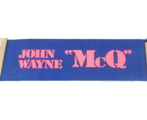 Collection of Large movie billboard posters to inc. McQ, The Chase, The Hunting Party, Great White Hunter, Fancy Pants, A Lon