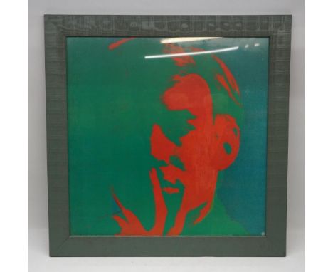 After Andy Warhol (American 1928-19870; 'Self Portrait' colour print, 65cm x 65cmShipping £73.00 plus vat (UK Only)