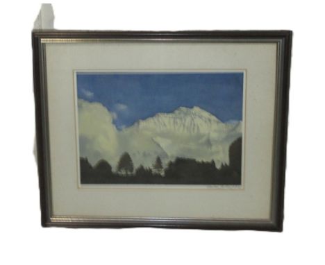 Gordon McKnight (British Contemporary); Mountainous Landscape, watercolour, signed and dated 89 in pencil, 20cm x 28cmShippin