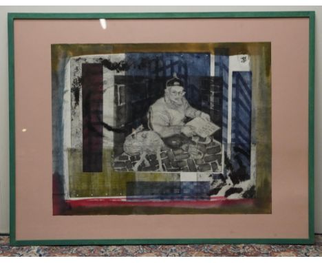 Lucy M Hainsworth (British Contemporary); 'Big Issue' silkscreen print, inscribed and titled verso, 60cm x 77cmShipping £88.0