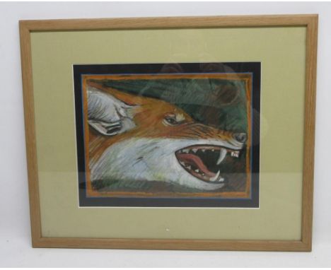 Walter John Kingdon - Johnny Kingdom (British 1939-2018); 'Ethiopian Wolf', pastel, 23cm x 30cm, signed and titled on Tib Lan