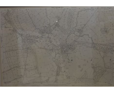 A pair of 19th Century hand-coloured maps published by Greenwood &amp; Co., comprising 'Map of the County of Derby', with a v