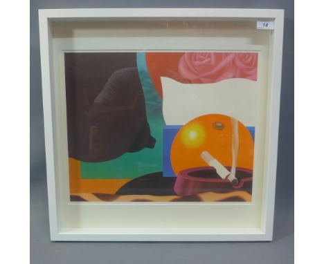 Tom Wesselman (1931-2004), 'Bedroom Painting', offset lithograph. H.37cm W.42cm 