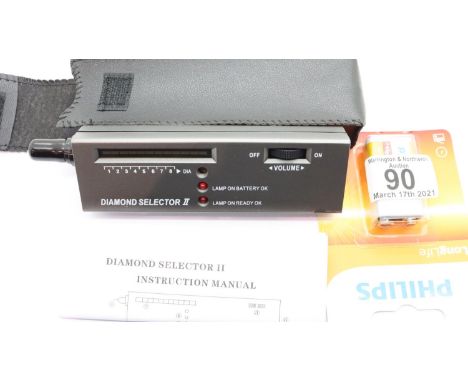 Cased new old stock Diamond Selector II with new 9V battery. P&amp;P Group 1 (£14+VAT for the first lot and £1+VAT for subseq