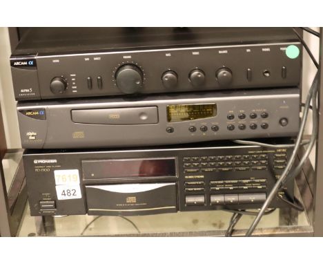 Pioneer PD 7700 compact disc player Arcam Alpha 5 amplifier and an Arcam Alpha 85E CD player. Not available for in-house P&P,