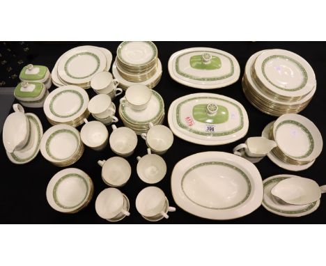 Royal Doulton dinnerware in the Rondelay pattern, 112 pieces.  Not available for in-house P&amp;P, contact Paul O'Hea at Mail