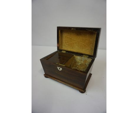 Victorian Rosewood Tea Caddy,