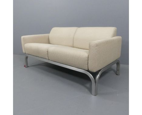 JORN UTZON for Fritz Hansen - a rare mid-century Danish New Angle two-seater sofa, designed in 1968 for the Sydney Opera Hous
