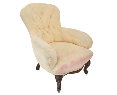 19th century button back armchair, in the manner of Howard & Sons 19th century button back armchair, in the manner of Howard 