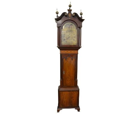 George III 8-day triple weight quarter chiming musical longcase clock George III 8-day triple weight quarter chiming musical 