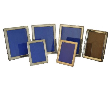 A selection of silver fronted photo frames, A selection of silver fronted photo frames, most B &amp; Co, Birmingham (6)Overal