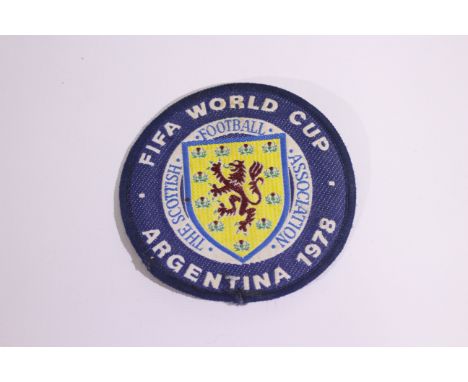 Scotland Football Patch, Scarce large Scottish Football Association sew on patch for the 1978 World Cup held in Argentina (1)