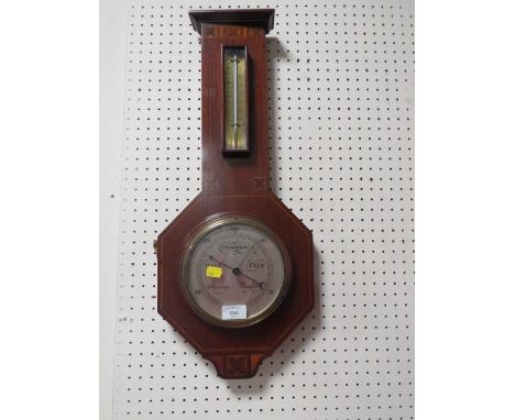 AN INLAID WALL BAROMETER 